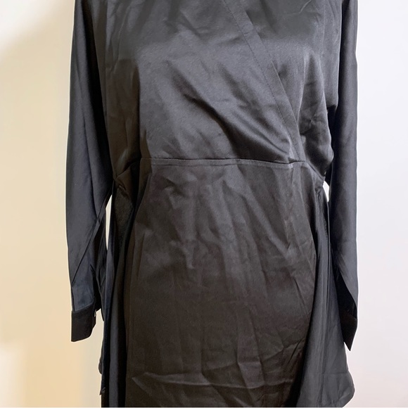 Black Wrap Skirt Dress from Korea - Picture 6 of 12